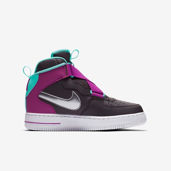 Nike Air Force 1 Highness Black & Purple Baby/Toddler Sneakers - Picture 10 of 10